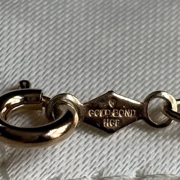 Gold filled Ruby Necklace - Irish Claddagh Heart Genuine 16" Vintage New In Box - Picture 4 of 6